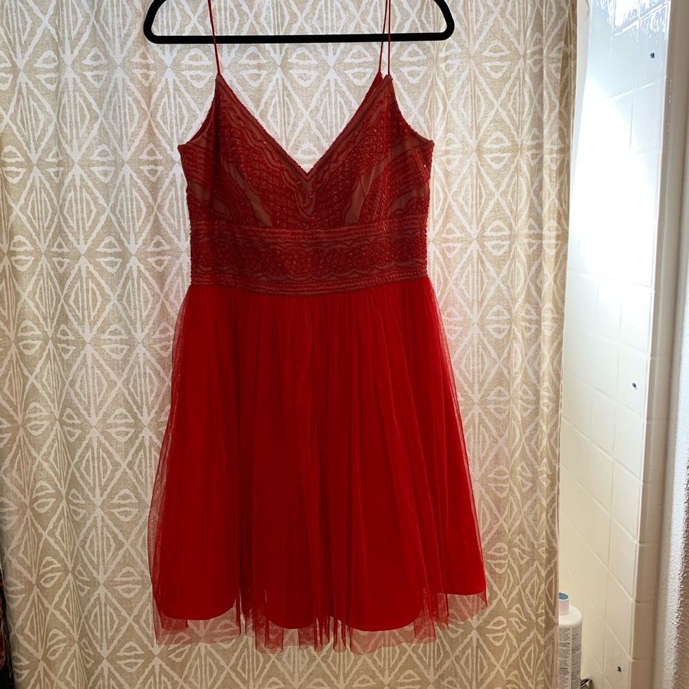 Adrianna Papell red dress